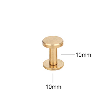 10db Bőr kézműves sárgaréz csavaros visszacsavarható fejű gömbcsapok körömszegecsek bőr kézműves hardvertartozékok