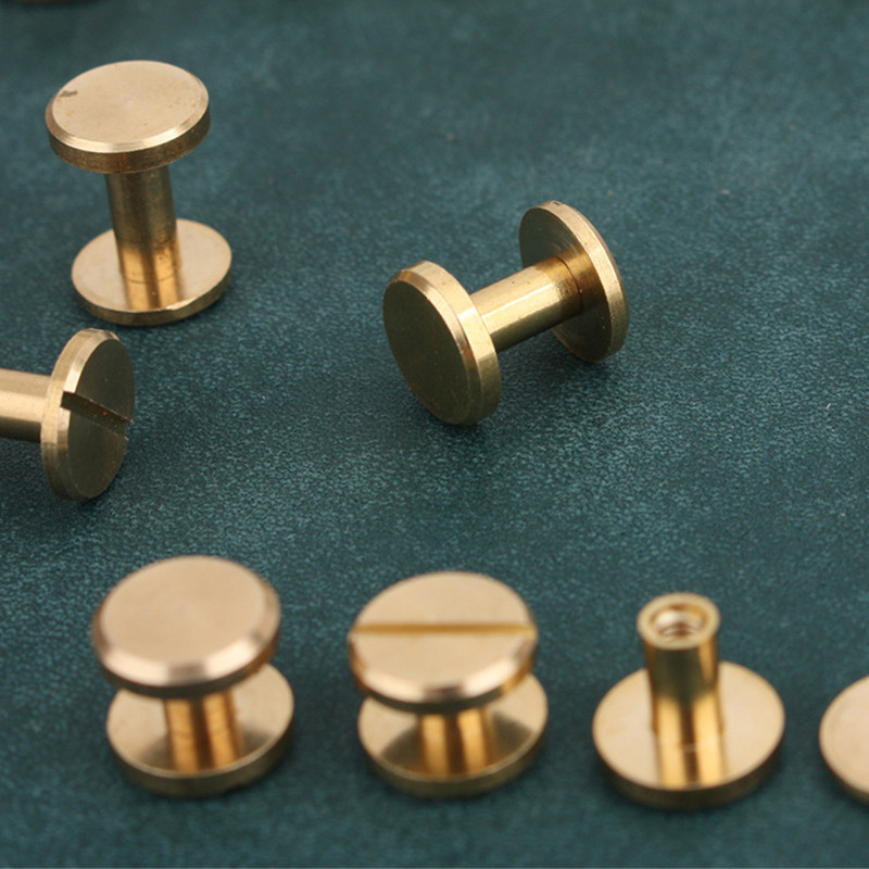 10db Bőr kézműves sárgaréz csavaros visszacsavarható fejű gömbcsapok körömszegecsek bőr kézműves hardvertartozékok