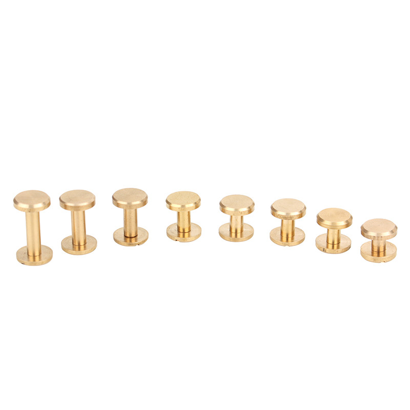 10db Bőr kézműves sárgaréz csavaros visszacsavarható fejű gömbcsapok körömszegecsek bőr kézműves hardvertartozékok