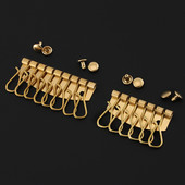 Betim visokokvalitetni red ključeva za novčanik 6/8 kuka Metalni držači ključeva Hardver Kuka za zakovice Privjesak za ključeve DIY kožni dodaci