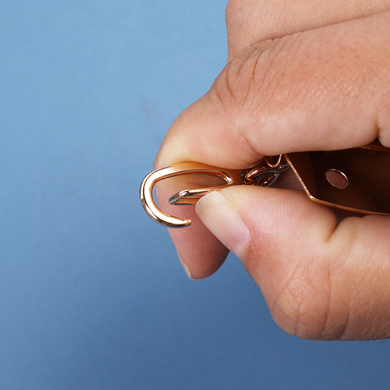 LMDZ kulcssoros kulcstartó kampós réz tükör 6 soros bőr tiszta sárgaréz kulcstartó tartó szegecs vastagító barkács kézzel készített kiegészítők