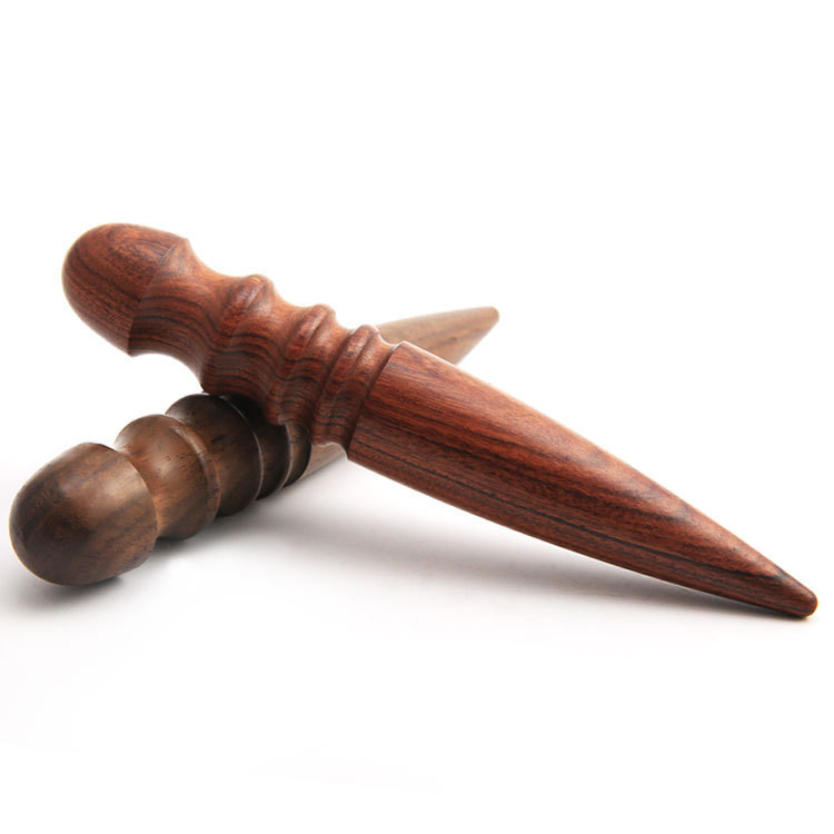 1PS DIY ādas instrumenti Leathercraft malu apgriešanas pulēšanas rīks Ādas frēzēšanai daudzfunkcionāls apaļš sandalkoka nūja