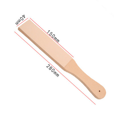 1 gab Asināšanas dēlis Ādas amatniecības asināmais koka rokturis Divpusējs DIY ādas pulēšanas dēļa rīks Bez pulēšanas pastas