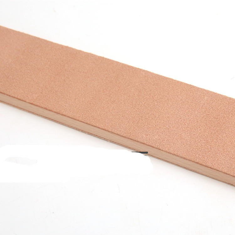 1 gab Asināšanas dēlis Ādas amatniecības asināmais koka rokturis Divpusējs DIY ādas pulēšanas dēļa rīks Bez pulēšanas pastas