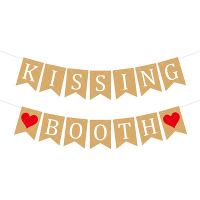 2M Valentino dienos kabantis papuošimas Reklamjuostė Blizgučiai Laiškai Meilės Širdies Gelbėjimo reklamjuostės Girliandos Valentino dienos vestuvių dekoracijos