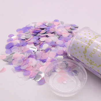 Πλούσια χρώματα Push Pop Confetti Poppers Cannons for Baby Shower Event Είδη πάρτι Διακόσμηση για πάρτι γενεθλίων γάμου
