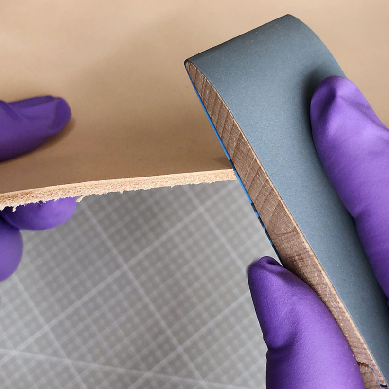 Fa csiszolópapír tartó Bőr polírozó szerszám csiszolóblokk bőr kézműves varrás kiegészítők barkácsolás bőr kéziszerszám kiegészítők