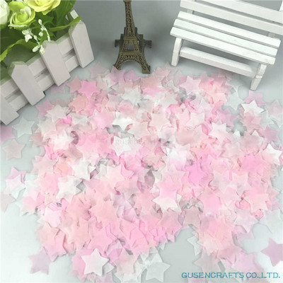 15g/maiss 2,5cm 1collas krāsains zvaigžņots salvešu papīra konfeti kāzu piederumiem viesību galda rotājumi