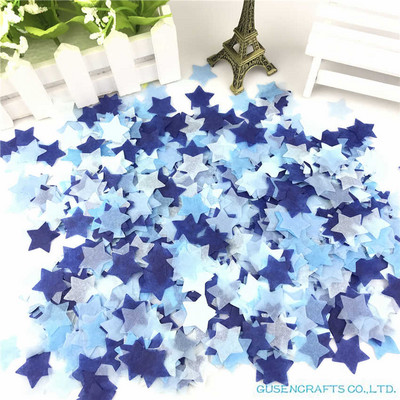 15g/maiss 2,5cm 1collas krāsains zvaigžņots salvešu papīra konfeti kāzu piederumiem viesību galda rotājumi