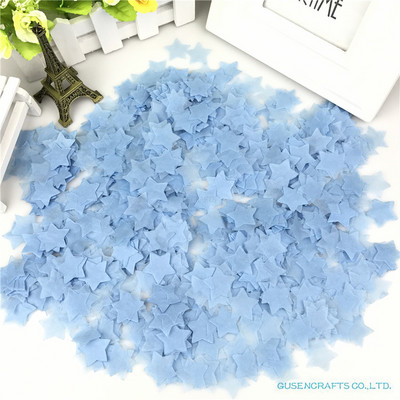 15g/maiss 2,5cm 1collas krāsains zvaigžņots salvešu papīra konfeti kāzu piederumiem viesību galda rotājumi