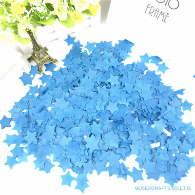 15g/maiss 2,5cm 1collas krāsains zvaigžņots salvešu papīra konfeti kāzu piederumiem viesību galda rotājumi