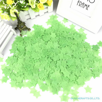 15g/maiss 2,5cm 1collas krāsains zvaigžņots salvešu papīra konfeti kāzu piederumiem viesību galda rotājumi