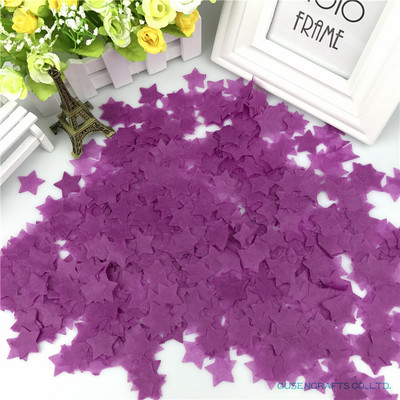 15g/maiss 2,5cm 1collas krāsains zvaigžņots salvešu papīra konfeti kāzu piederumiem viesību galda rotājumi