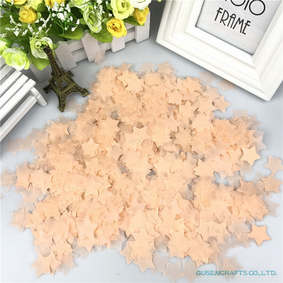 15g/maiss 2,5cm 1collas krāsains zvaigžņots salvešu papīra konfeti kāzu piederumiem viesību galda rotājumi