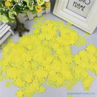 15g/maiss 2,5cm 1collas krāsains zvaigžņots salvešu papīra konfeti kāzu piederumiem viesību galda rotājumi