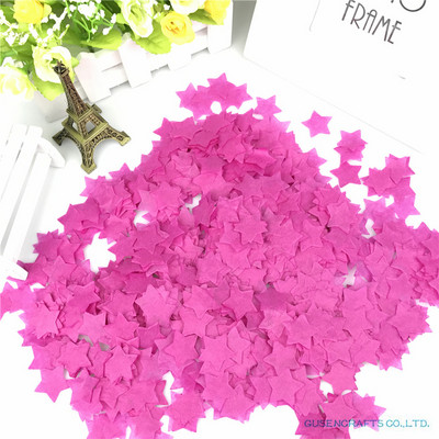 15g/maiss 2,5cm 1collas krāsains zvaigžņots salvešu papīra konfeti kāzu piederumiem viesību galda rotājumi