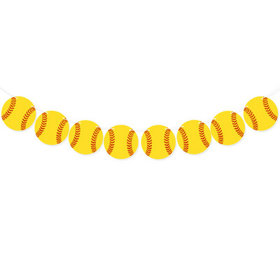 Sporta ballītes noformējums Reklāmkarogs Futbols Volejbols Regbijs Futbols Basketbols Beisbols Papīra vītnes ballītes norises vietas noformējums