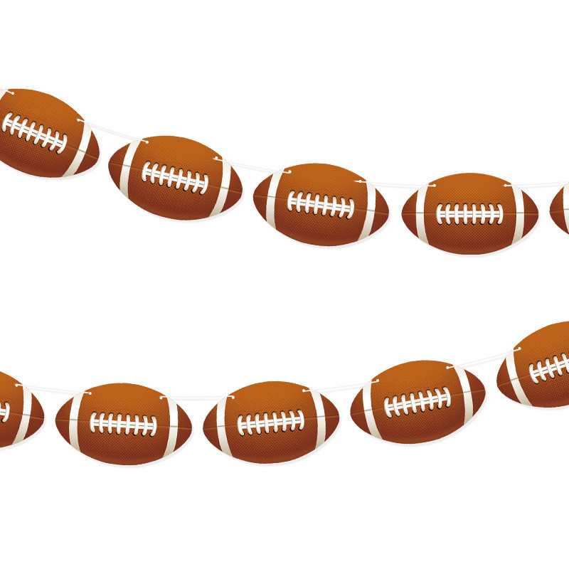 Sporta ballītes noformējums Reklāmkarogs Futbols Volejbols Regbijs Futbols Basketbols Beisbols Papīra vītnes ballītes norises vietas noformējums