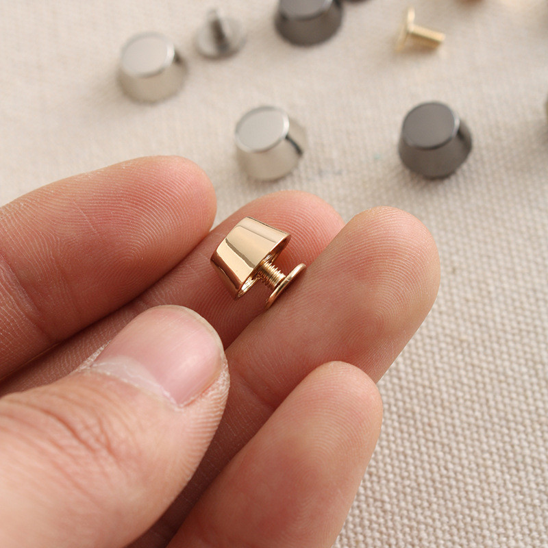 Betim 10 buc. Nituri din aliaj de zinc de înaltă calitate, cu șuruburi pentru spate, piciorușe, șuruburi metalice, pentru bricolaj, accesorii modificate pentru geanta din piele