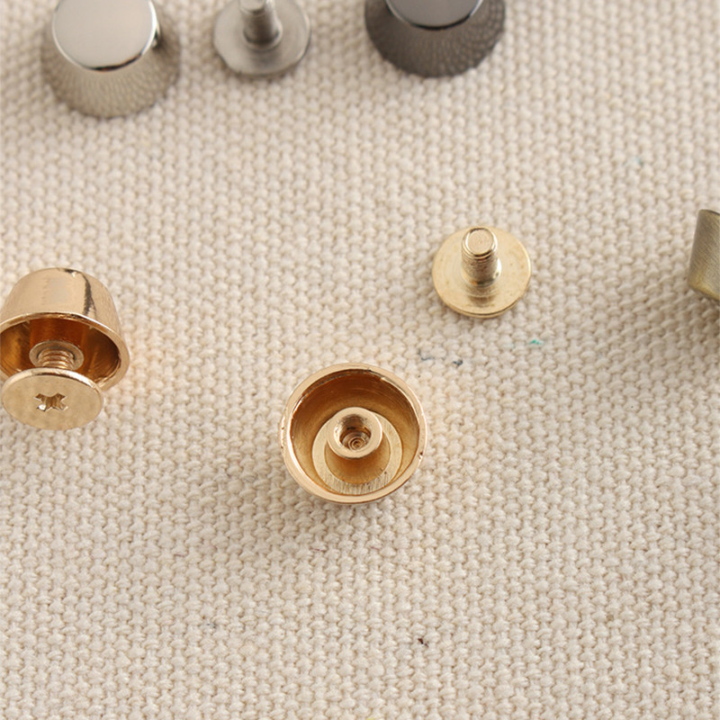 Betim 10 buc. Nituri din aliaj de zinc de înaltă calitate, cu șuruburi pentru spate, piciorușe, șuruburi metalice, pentru bricolaj, accesorii modificate pentru geanta din piele