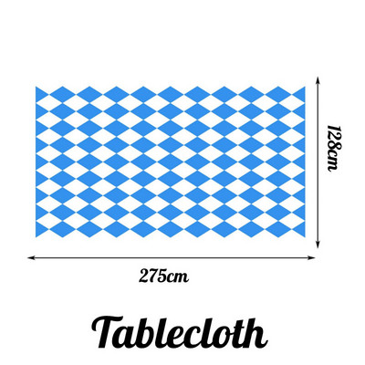 Oktoberfest terítő zászlós díszek Gyémánt asztaltakaró transzparensek Bajor Sörfesztivál Beltéri szabadtéri parti dekorációk
