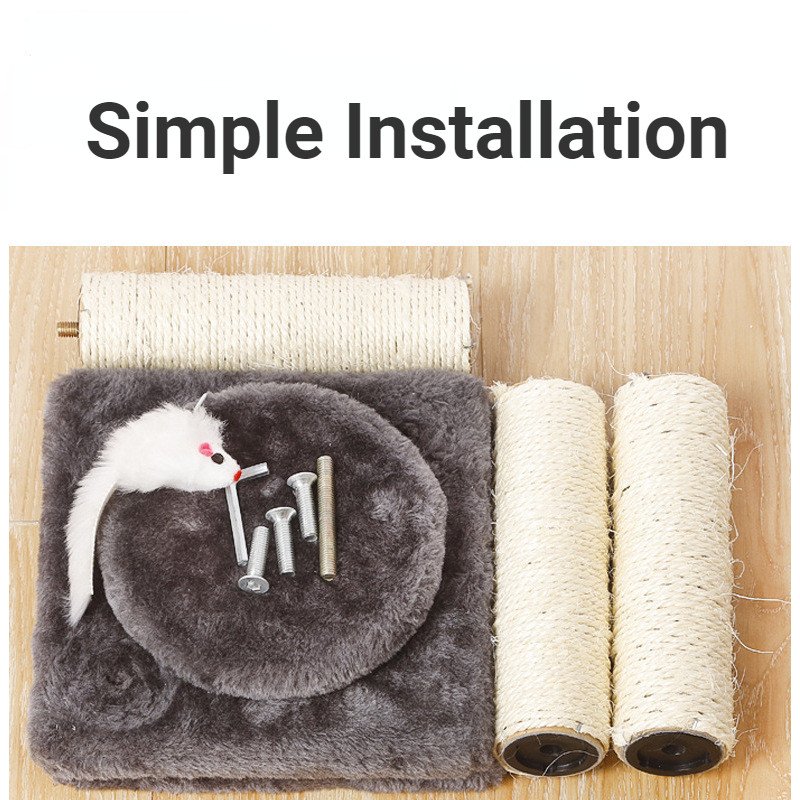 Kat Speelgoed Krabpaal Sisal Touw Kat Scratcher 3-Lagen Kat Boom Voor Kitten Grind Klauw Kat Klimrek berichten Huisdier Meubels