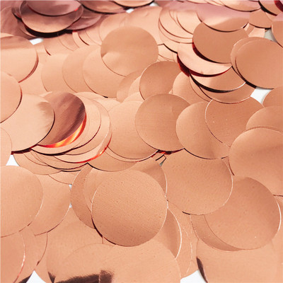 2,5 cm 10 g po vrećici Šareni ružičasti zlatni svileni papir Okrugli konfeti za balone Nova godina Vjenčanje Rođendanska zabava Dekoracije za stol