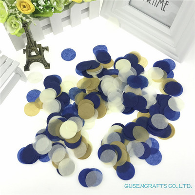 15 g maisiņā 1 collas (2,5 cm) spilgtas krāsas jauktas apaļas salvešu papīra konfeti kāzu ballīšu galda dekorācijas