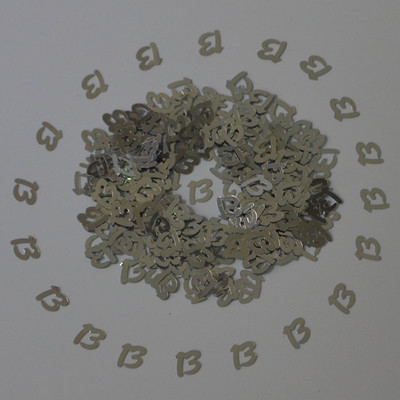 15 g melna sudraba konfeti cipars 13 16 18 20 21 30 40 50 60 70 80 Daudz laimes dzimšanas dienas svinību galda izkaisītie rotājumi