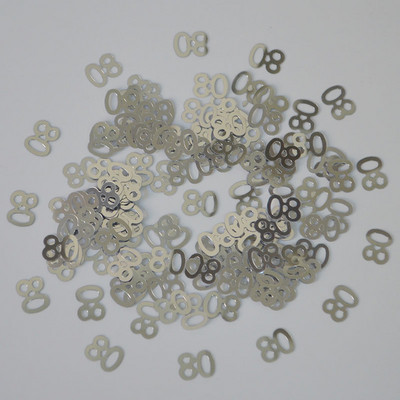 15 g melna sudraba konfeti cipars 13 16 18 20 21 30 40 50 60 70 80 Daudz laimes dzimšanas dienas svinību galda izkaisītie rotājumi