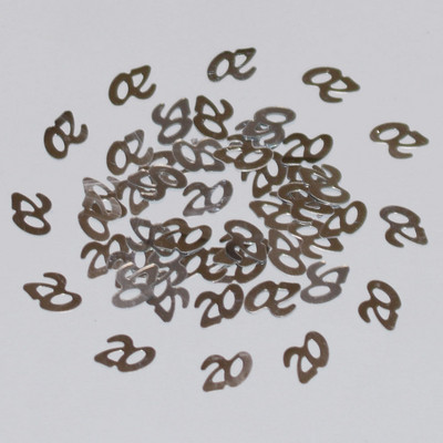 15 g melna sudraba konfeti cipars 13 16 18 20 21 30 40 50 60 70 80 Daudz laimes dzimšanas dienas svinību galda izkaisītie rotājumi