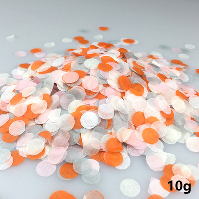 10g 1cm Melange Paberist Konfettid Pulma-sünnipäevapeo dekoratsioonitarvikud Ümmargused läbipaistvad täidetud õhupallikonfettid