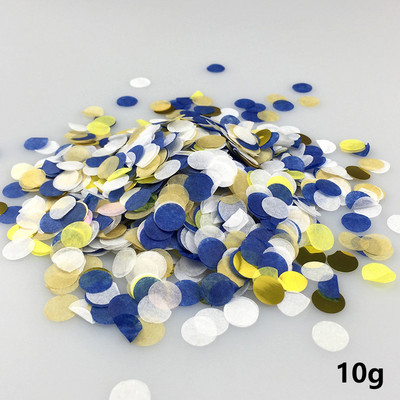 10g 1cm Melange Paberist Konfettid Pulma-sünnipäevapeo dekoratsioonitarvikud Ümmargused läbipaistvad täidetud õhupallikonfettid