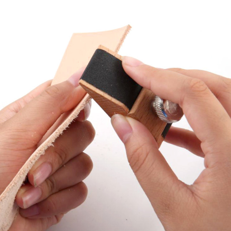 Smilšpapīra slīpēšanas bloks DIY koka miecēts instruments Ādas malu aplīmēšanas pulēšanas rīks koka malu slīpēšanai smilšpapīra apstrādes instrumenti