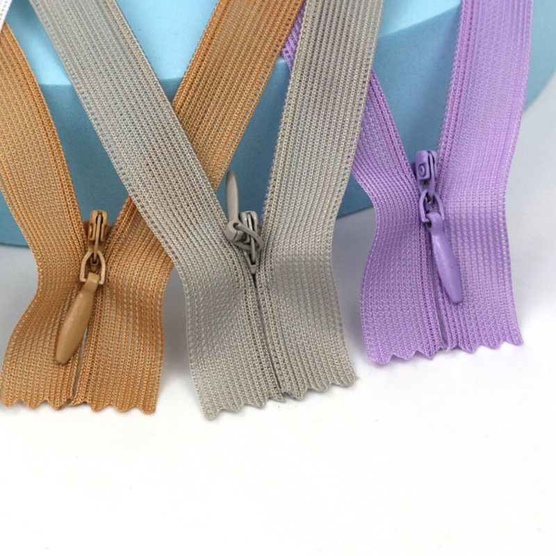 10τμχ Αόρατα φερμουάρ 18-60cm 3# Φερμουάρ νάιλον για Ράφτη Ράψιμο Φερμουάρ φερμουάρ DIY Handcraft Αξεσουάρ για νυφικά
