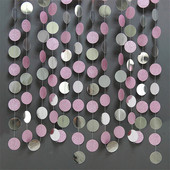 4 M punktu šampanieša aplis vītnes Rozā zelta papīra reklāmkarogs Dzimšanas dienas ballītes noformējums Kāzu iekarināmais vītnes Ziemassvētku rotājums