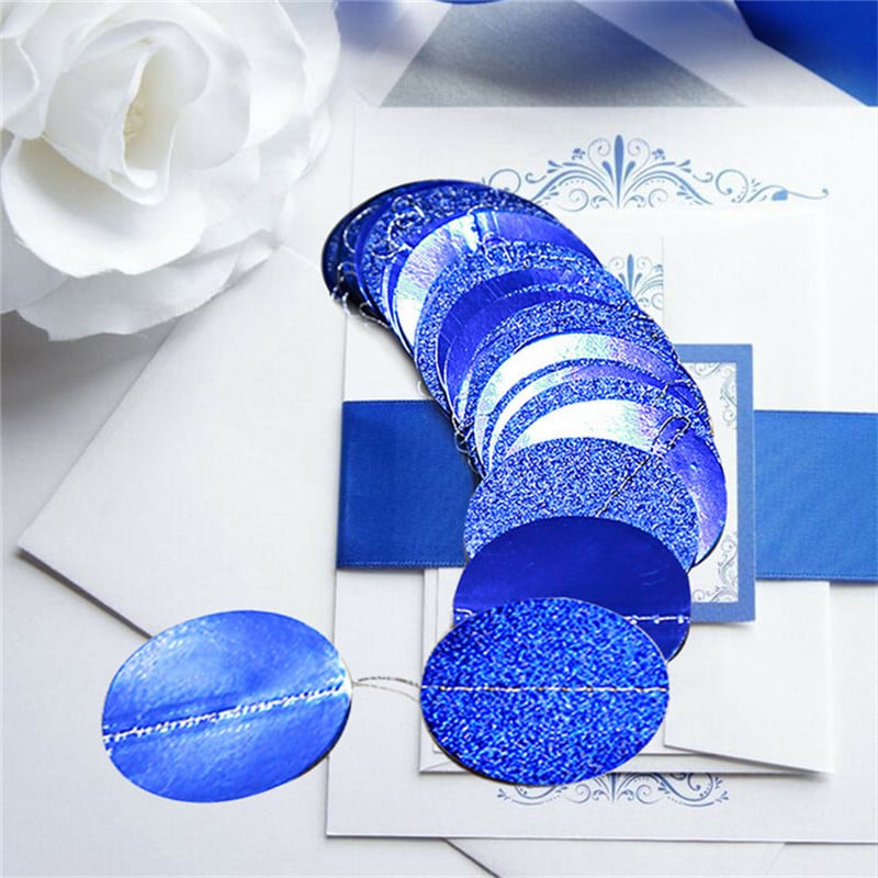 4 M punktu šampanieša aplis vītnes Rozā zelta papīra reklāmkarogs Dzimšanas dienas ballītes noformējums Kāzu iekarināmais vītnes Ziemassvētku rotājums