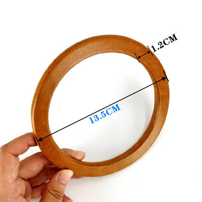 Okrugla ručno izrađena torba s drvenom ručkom Dodaci za torbicu s ručkom Drvena ručka s korijenjem Drvena kružna ručka DIY torbica s ručkom za remen