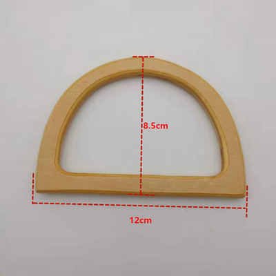 Okrugla ručno izrađena torba s drvenom ručkom Dodaci za torbicu s ručkom Drvena ručka s korijenjem Drvena kružna ručka DIY torbica s ručkom za remen