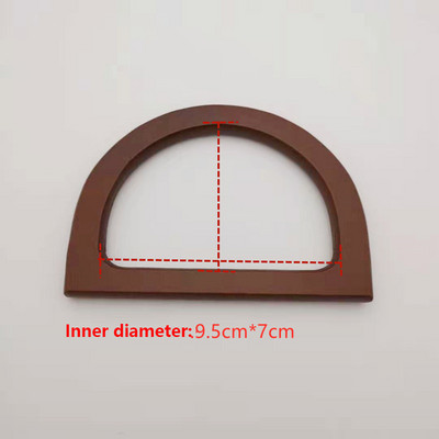 Okrugla ručno izrađena torba s drvenom ručkom Dodaci za torbicu s ručkom Drvena ručka s korijenjem Drvena kružna ručka DIY torbica s ručkom za remen