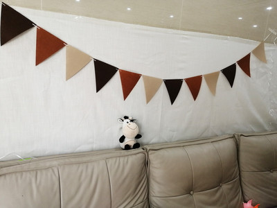 Vintage haki brūnas kafijas vimpeļi ķekaru reklāmkarogs Kāzu/Ziemassvētku dienas/dzimšanas dienas ballīšu karogi Iekaramie vītnes dekorēšanas piederumi