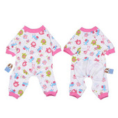 Jauka kokvilnas po-ny suņu pidžama Ērts mājdzīvnieku sunim Mājdzīvnieku apģērbi Suņiem Hoodies Bulldog Pidžamas Mājdzīvnieku mēteļu apģērbi maziem suņiem