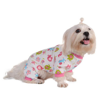 Сладка памучна кучешка пижама Po-ny, удобна за домашни кучета, дрехи за домашни любимци, суичъри за кучета, пижами с булдог, палто за домашни любимци, облекло за малки кучета