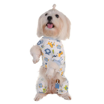 Сладка памучна кучешка пижама Po-ny, удобна за домашни кучета, дрехи за домашни любимци, суичъри за кучета, пижами с булдог, палто за домашни любимци, облекло за малки кучета