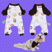 Mājas suns Mīksta kokvilna Apburoša pērtiķu pidžama Mājdzīvnieku suņu apģērbi Kaķu kostīmi Mājas suņu apģērbi Suņiem Kapuces Mīkstas mājdzīvnieku suņu pidžamas