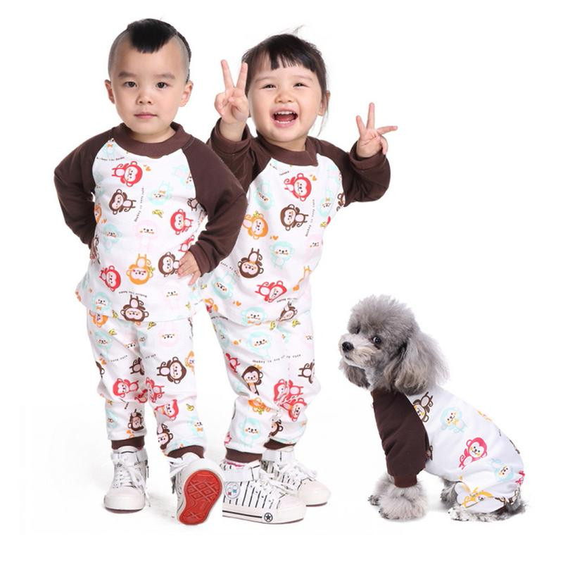 Mājas suns Mīksta kokvilna Apburoša pērtiķu pidžama Mājdzīvnieku suņu apģērbi Kaķu kostīmi Mājas suņu apģērbi Suņiem Kapuces Mīkstas mājdzīvnieku suņu pidžamas