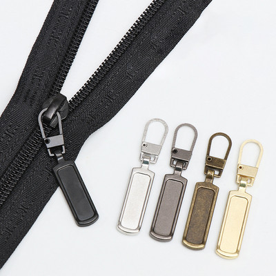 5 τμχ Αποσπώμενα μεταλλικά φερμουάρ Εξολκέα φερμουάρ Καρτέλα έλξης φερμουάρ για Diy ράψιμο τσάντες Down Jacket Zipper Sliders Head Zippers κιτ επισκευής