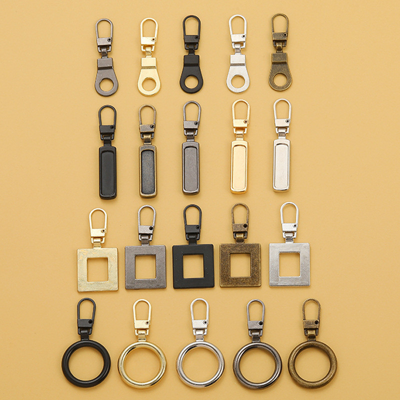 5gab. Noņemami metāla rāvējslēdzēju novilcēji rāvējslēdzēja vilkšanas cilne pašmāju šūšanai dūnu jaka rāvējslēdzēja slīdņi galvas rāvējslēdzēju remonta komplekti