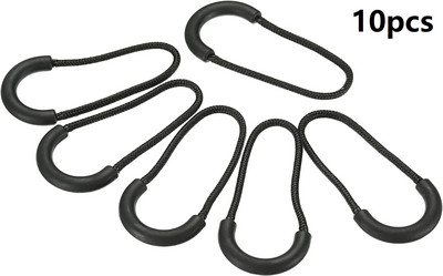 10 db cipzár húzó lehúzó vége illeszkedik kötél címke csere klip Törött csat rögzítő cipzár fül Utazótáska Bőrönd sátor