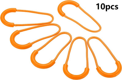 10 db cipzár húzó lehúzó vége illeszkedik kötél címke csere klip Törött csat rögzítő cipzár fül Utazótáska Bőrönd sátor